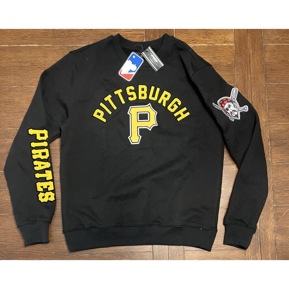 Men’s Pro Standard Size M Pittsburg Pirates Black Crewneck Sweater NWT MLB